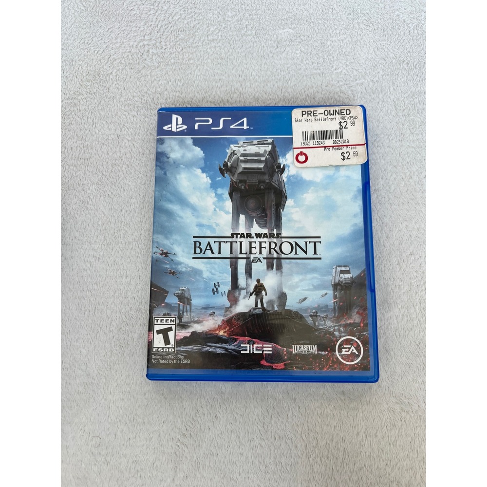 Star Wars Battlefront EA Sony PlayStation 4 PS4 Game Disc Case Insert